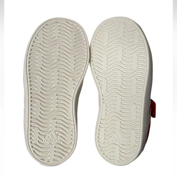 adidas VL Court 3.0 Toddler/Kids Bright Orange Sneakers-NWOT Size 7k - Picture 8 of 10